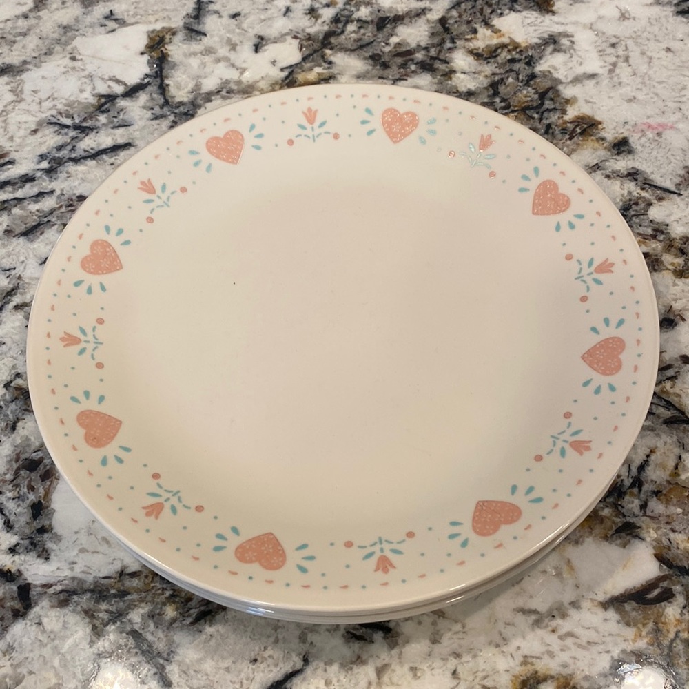 Vintage Corelle large dinner plates 10.25in. Set of 12.